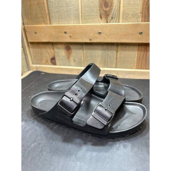 Birkenstock Black Arizona Sandals EU 39 Womens 8-8.5 Mens 5.5-6 - Picture 1 of 7